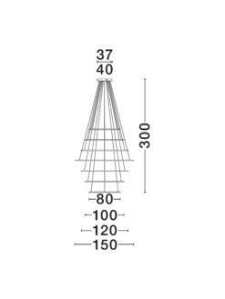Полилей Nova Luce MAELO 9130644 черен детайл 6