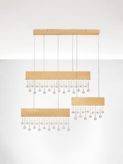 Полилей Nova Luce CRISTA 9130646 златист детайл 3