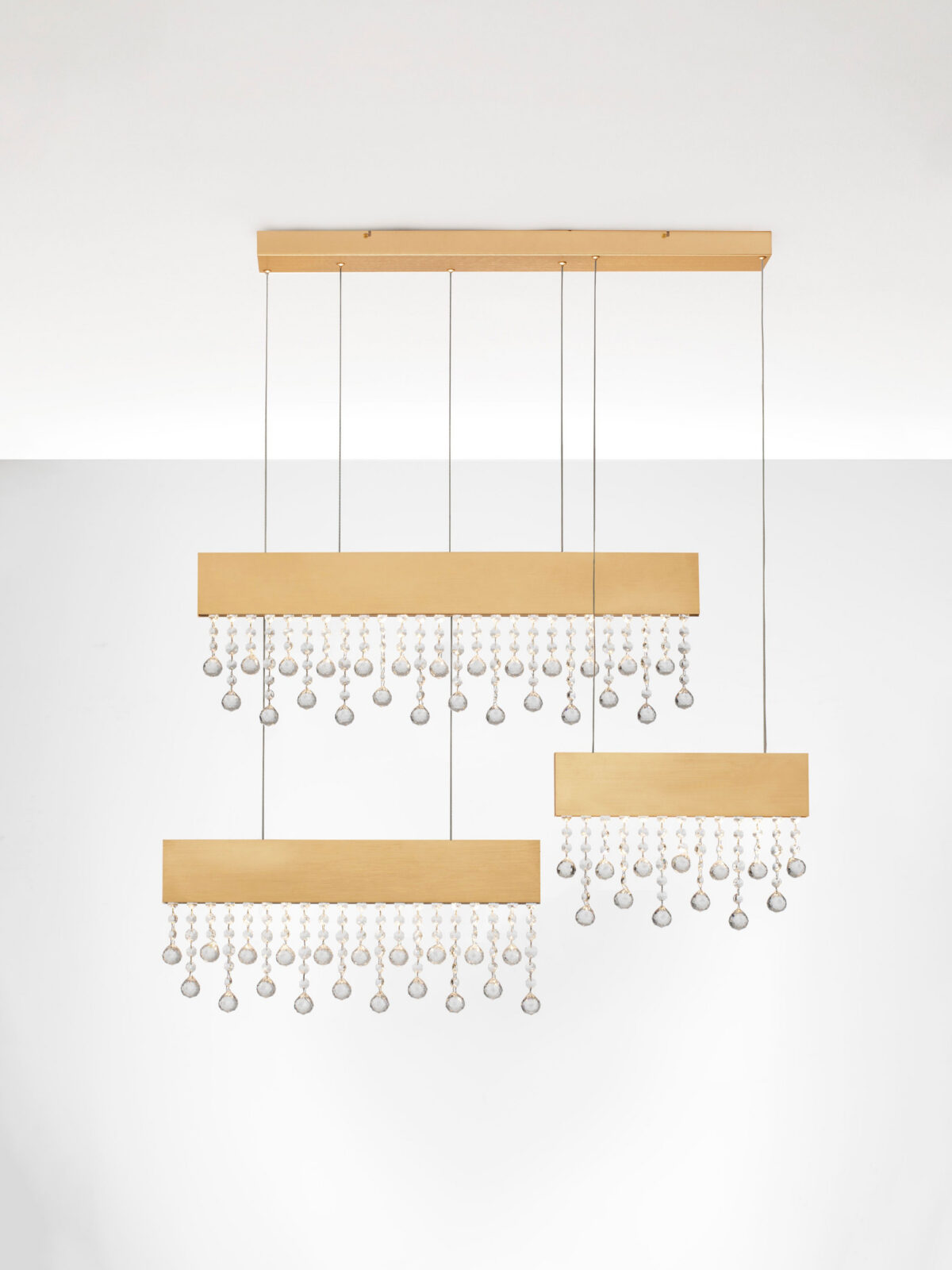 Полилей Nova Luce CRISTA 9130646 златист детайл 3