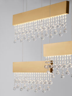 Полилей Nova Luce CRISTA 9130646 златист детайл 4
