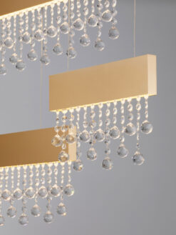 Полилей Nova Luce CRISTA 9130646 златист детайл 5