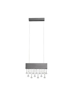 Полилей Nova Luce CRISTA 9130647 сребърен в интериор