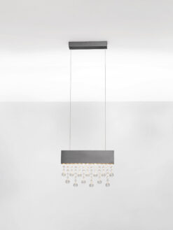 Полилей Nova Luce CRISTA 9130647 сребърен детайл 3