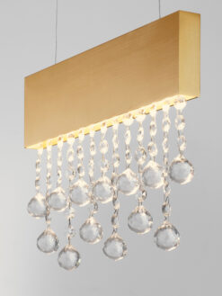 Полилей Nova Luce CRISTA 9130648 златист детайл 4