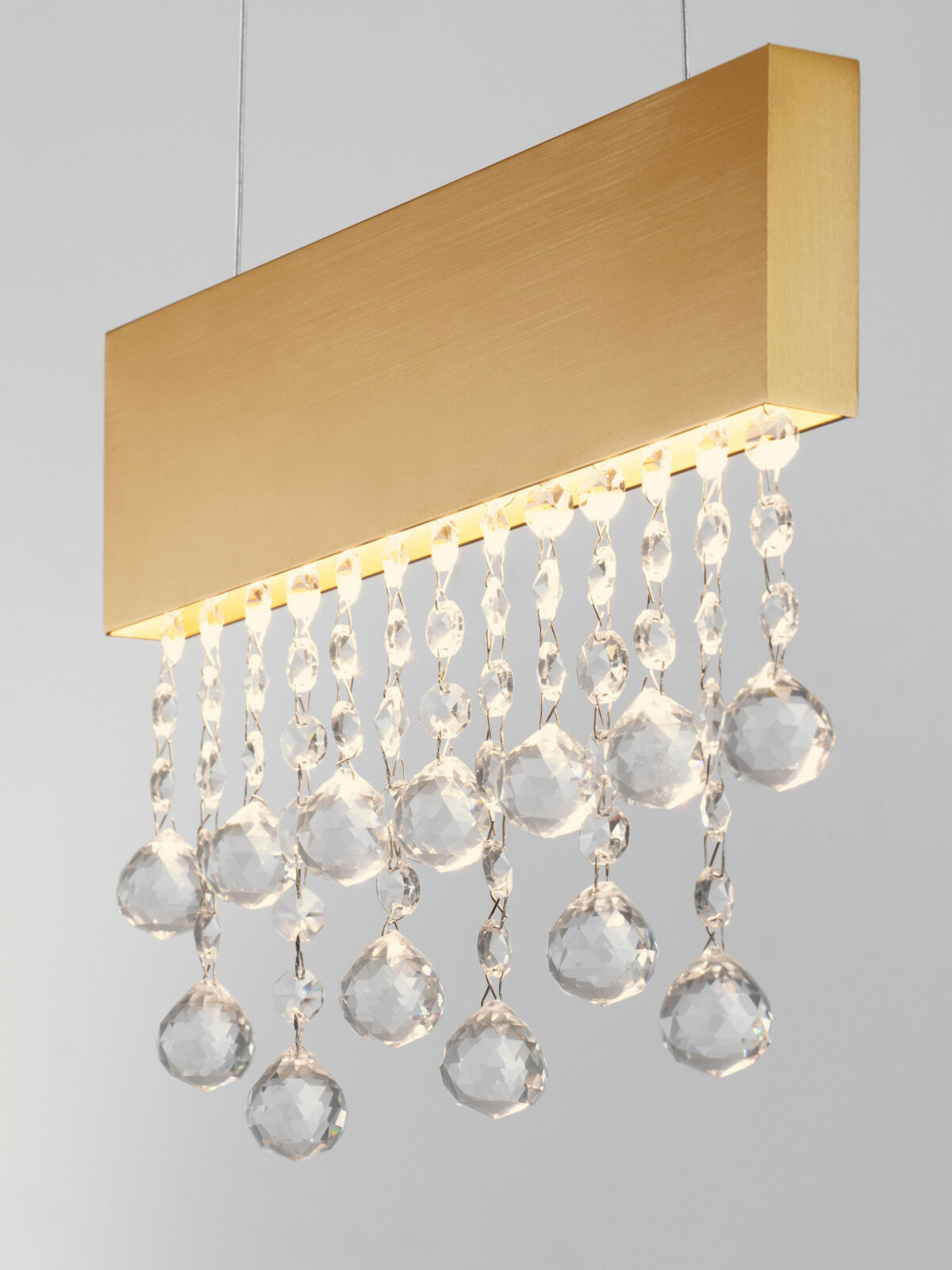 Полилей Nova Luce CRISTA 9130648 златист детайл 4