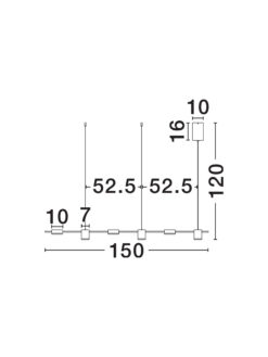Полилей Nova Luce RIAZ 9130651 черен детайл 5