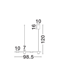 Полилей Nova Luce RIAZ 9130652 черен детайл 6