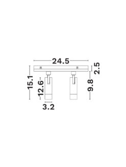 Магнитно тяло Nova Luce BUXTON 9136168 черен детайл 3