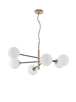 Полилей Nova Luce VITRA 9143306 черен в интериор
