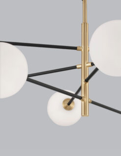 Полилей Nova Luce VITRA 9143308 черен детайл 3