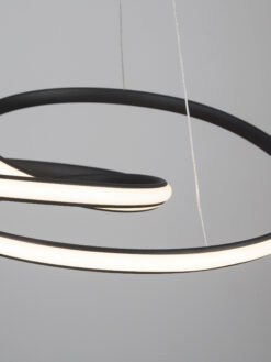 Полилей Nova Luce MENTON 9147112 черен детайл 3