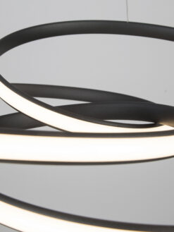 Полилей Nova Luce MENTON 9147112 черен детайл 5