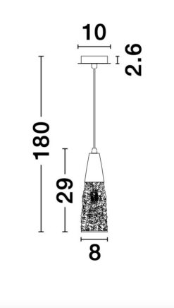 Пендел Nova Luce KOVAC 9160191 златист детайл 7