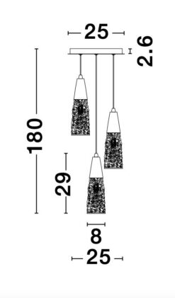 Пендел Nova Luce KOVAC 9160193 златист детайл 6