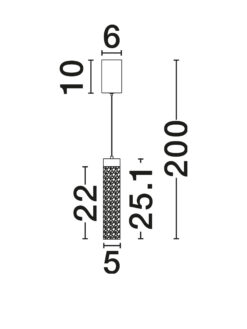 Пендел Nova Luce ZELON 9160200 черен детайл 6