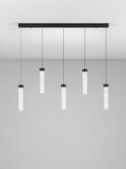 Полилей Nova Luce ZELON 9160202 черен детайл 2
