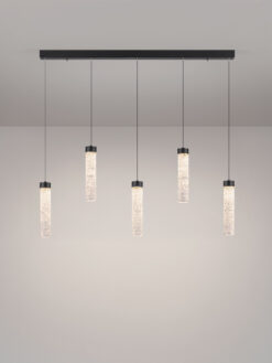 Полилей Nova Luce ZELON 9160202 черен детайл 3