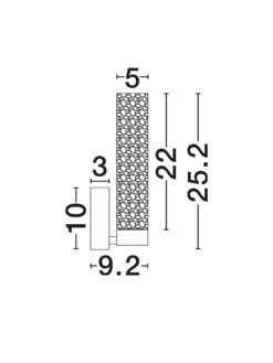 Аплик Nova Luce ZELON 9160203 черен детайл 6