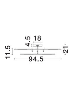 Плафониера Nova Luce RACCIO 9180713 златист детайл 5