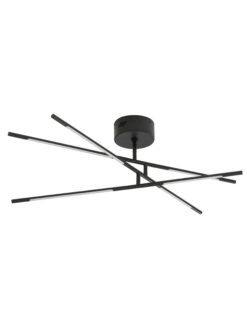 Плафониера Nova Luce RACCIO 9180761 черен в интериор