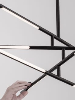 Полилей Nova Luce RACCIO 9180780 черен детайл 6