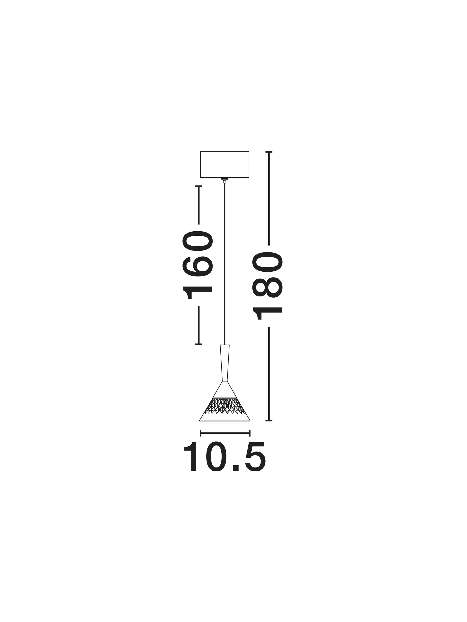Пендел Nova Luce PALUZ 9186963 черен детайл 5