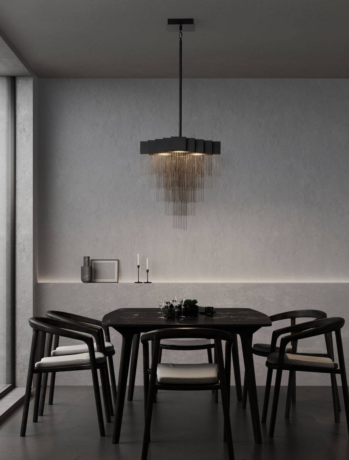 Полилей Nova Luce REVIA 9186992 черен
