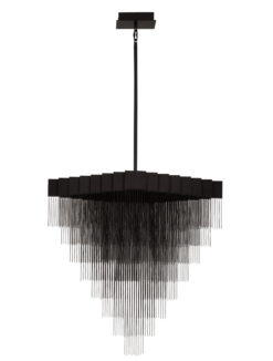 Полилей Nova Luce REVIA 9186994 черен в интериор