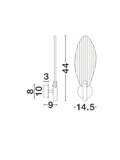 Аплик Nova Luce SERIQ 9187009 хром детайл 6