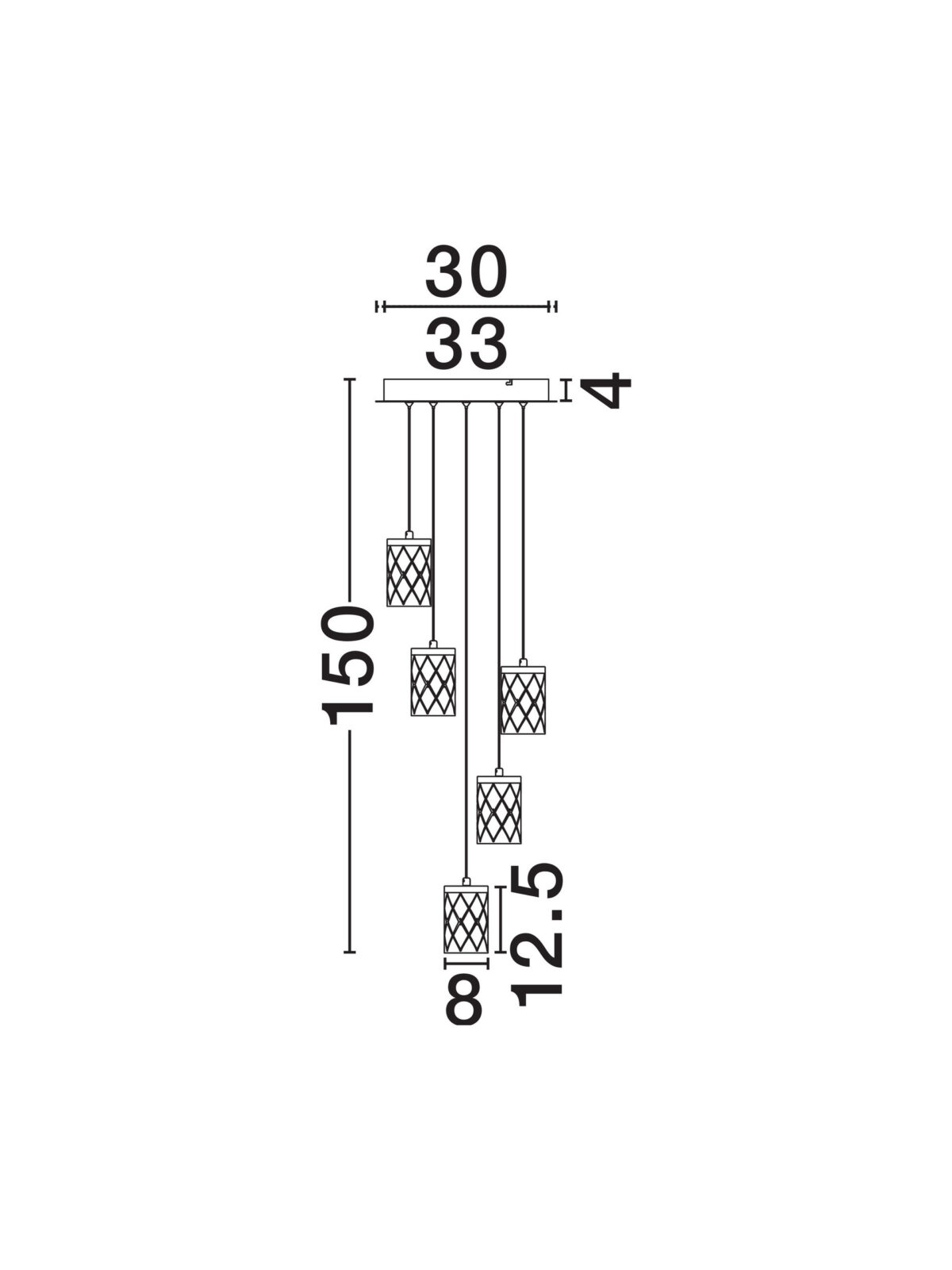 Полилей Nova Luce PHOS 9190201 златист детайл 6