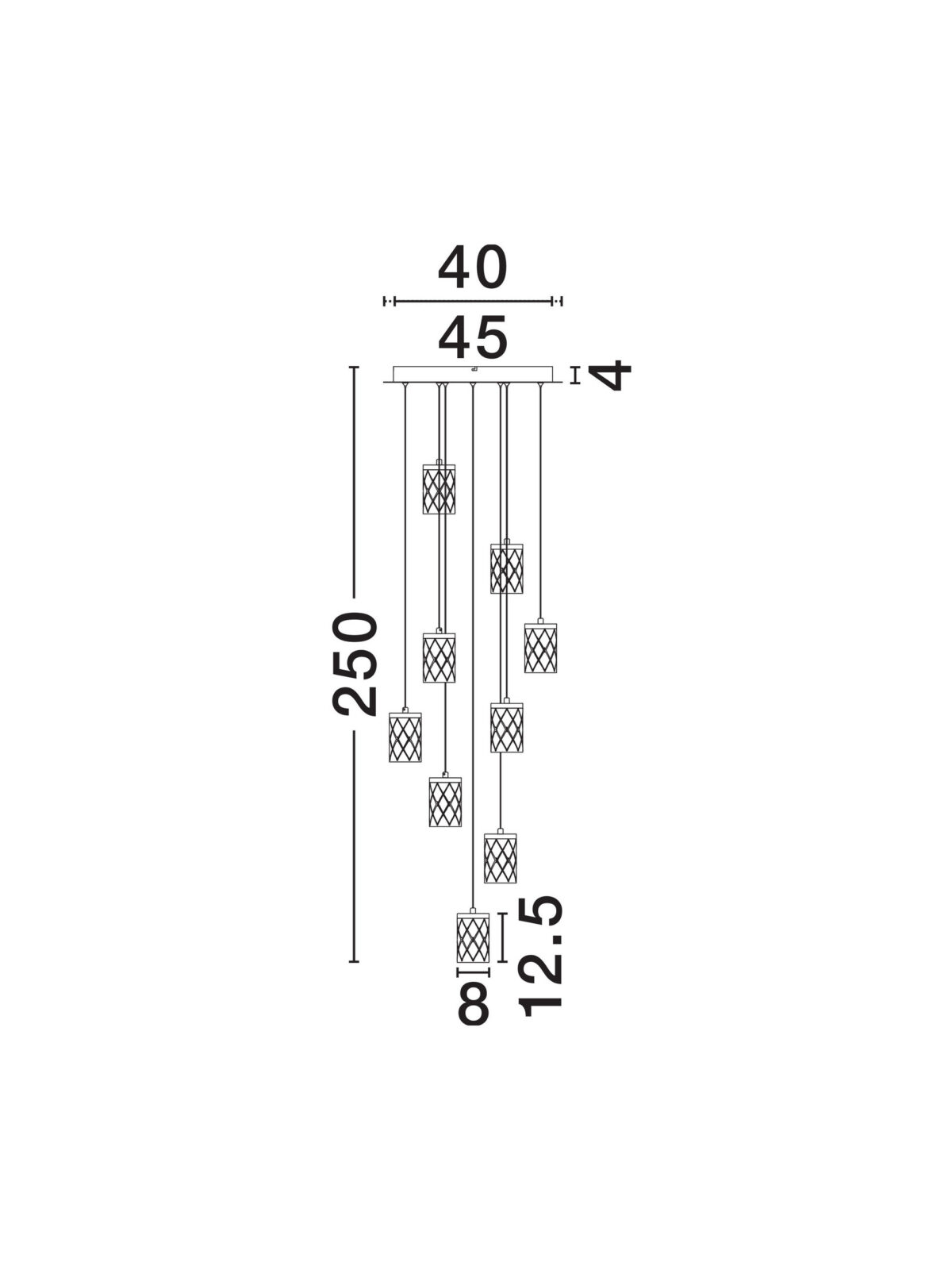 Полилей Nova Luce PHOS 9190203 златист детайл 6