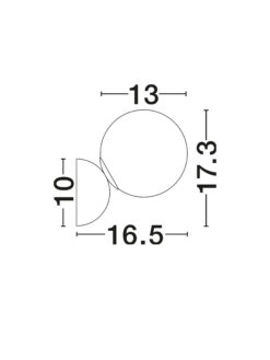 Аплик Nova Luce SILENZIO 9190210 сив детайл 5
