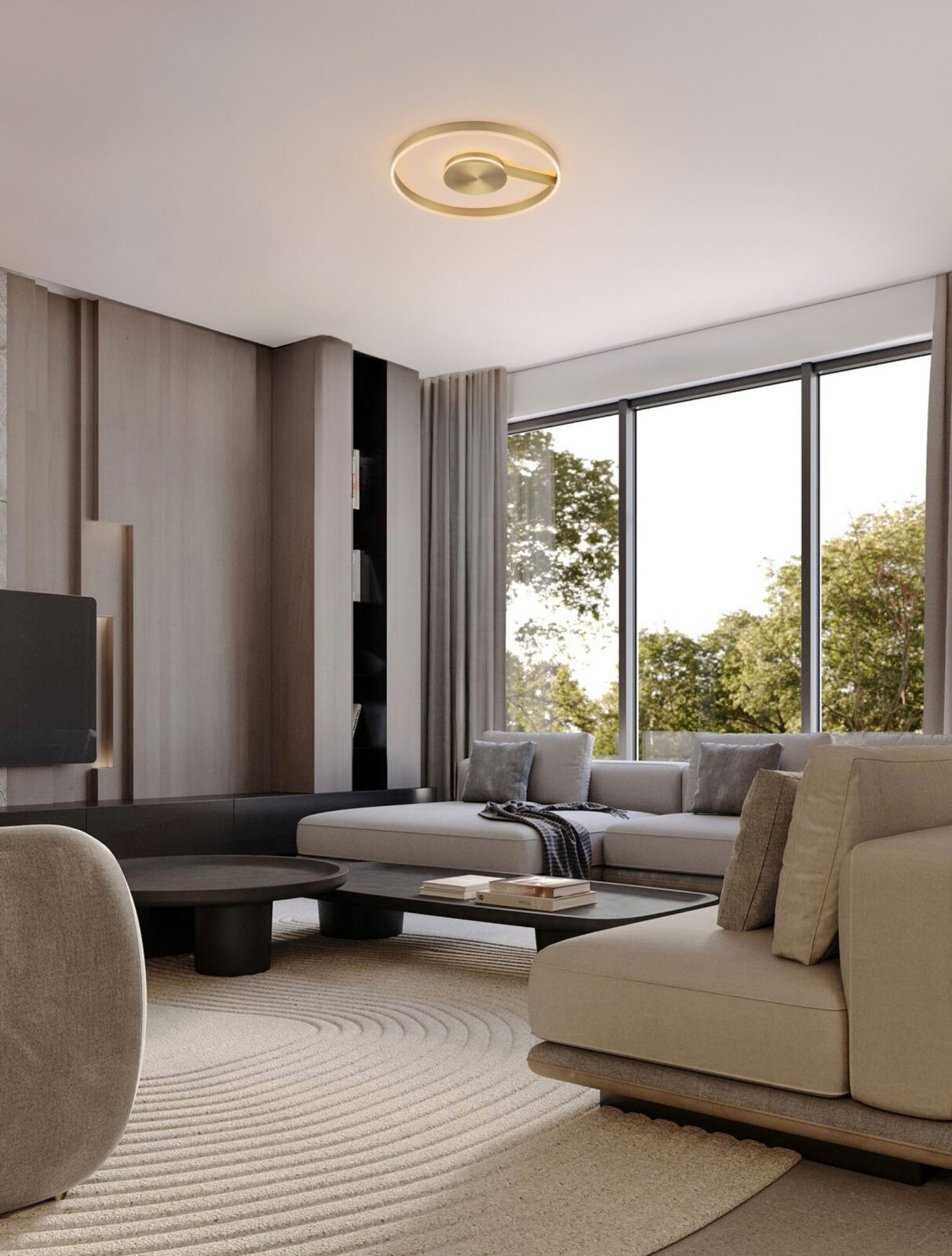 Плафониера Nova Luce SIENA 9190863 златист