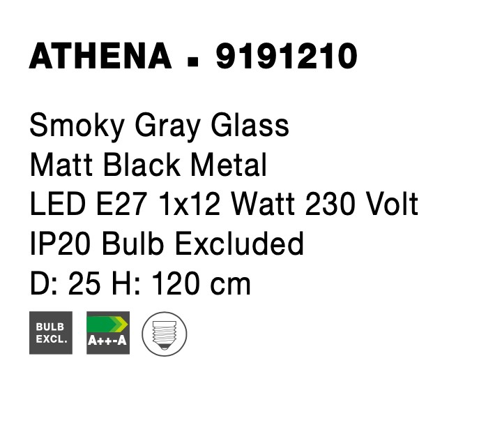Пендел Nova Luce ATHENA 9191210 черен детайл 6