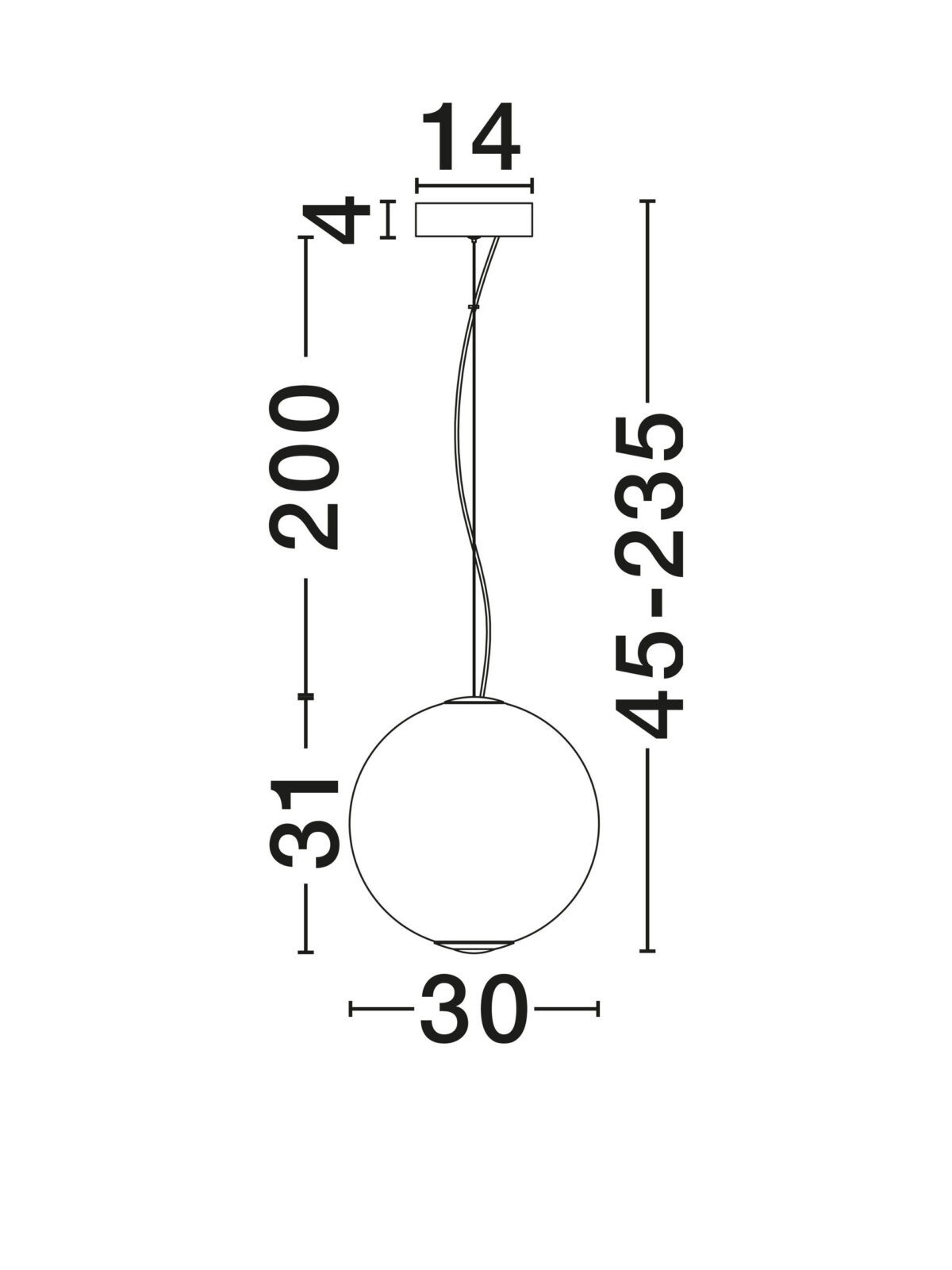 Пендел Nova Luce AORA 9191245 сив детайл 6