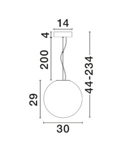Пендел Nova Luce BOLITA 9204026 бял детайл 5