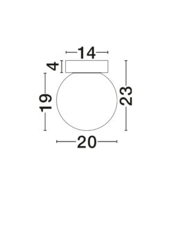 Плафониера Nova Luce BOLITA 9204029 бял детайл 4