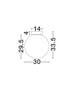 Плафониера Nova Luce BOLITA 9204030 бял детайл 5