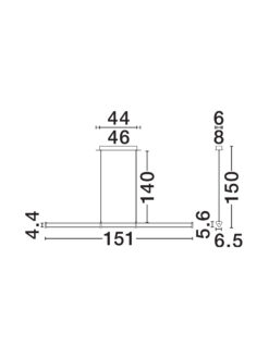 Полилей Nova Luce PHEME 9214143 сребърен детайл 7