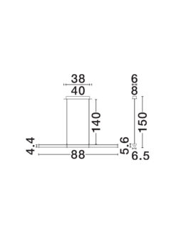 Полилей Nova Luce PHEME 9214144 сребърен детайл 7