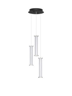 Пендел Nova Luce PHEME 9214148 сребърен в интериор