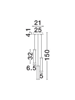 Пендел Nova Luce PHEME 9214148 сребърен детайл 6