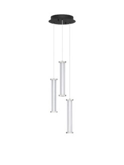 Пендел Nova Luce PHEME 9214149 сребърен в интериор