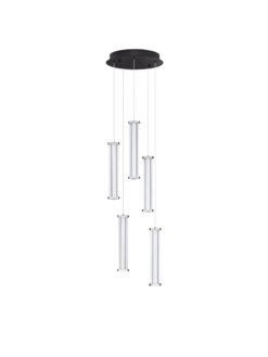 Полилей Nova Luce PHEME 9214150 сребърен в интериор