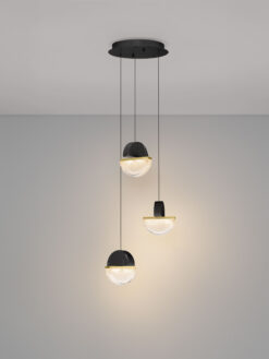 Полилей Nova Luce DORIN 9214173 черен детайл 3