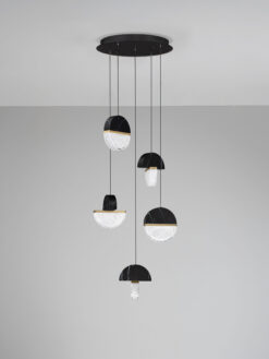 Полилей Nova Luce DORIN 9214175 черен детайл 2