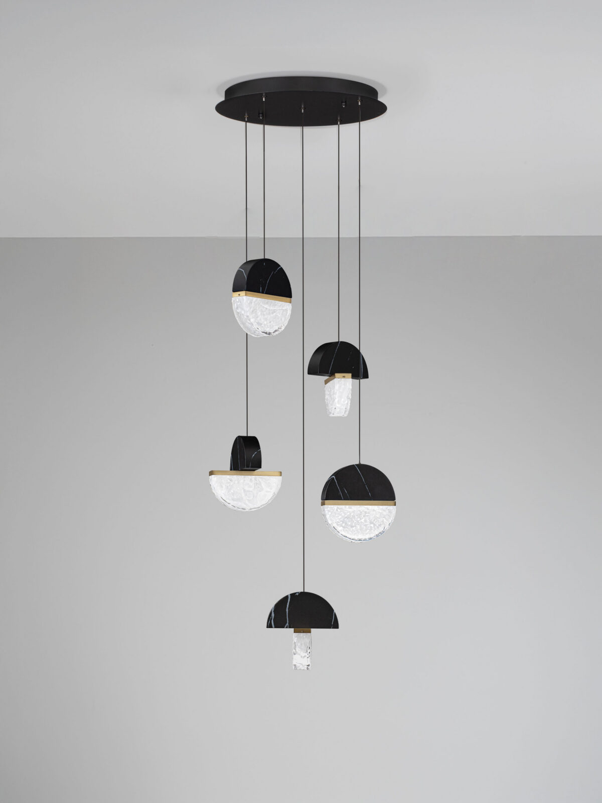 Полилей Nova Luce DORIN 9214175 черен детайл 2