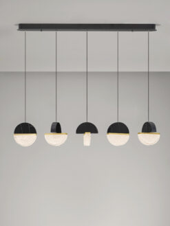 Полилей Nova Luce DORIN 9214176 черен детайл 3
