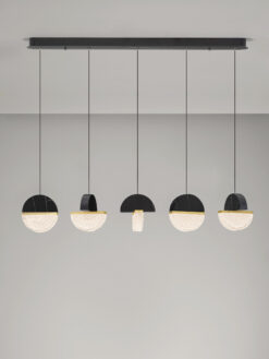 Полилей Nova Luce DORIN 9214177 черен детайл 3