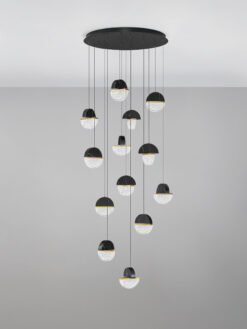 Полилей Nova Luce DORIN 9214178 черен детайл 2